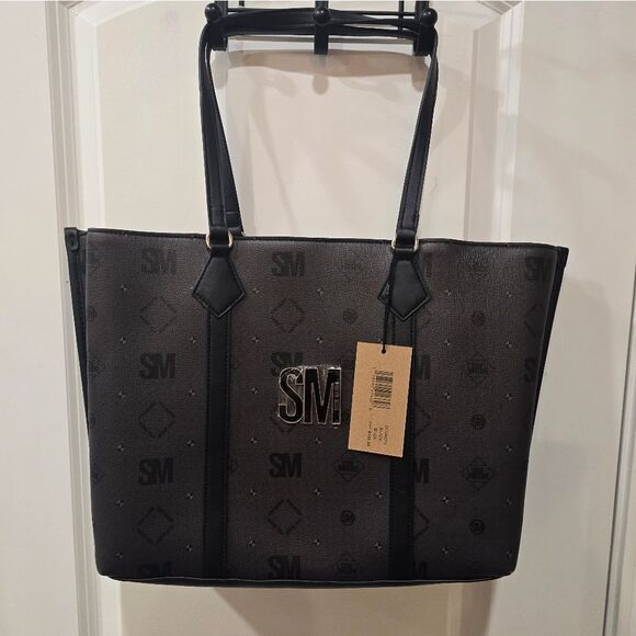 Steve Madden BLiza Diamond Logo Tote Bag